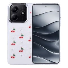 Xiaomi Redmi Note 14 4G Kılıf Airbag Tasarımlı Simli Şeffaf Kutup Kapak