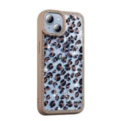 iPhone 15 Kılıf Taşlı ve Simli Tasarım Azra Kapak