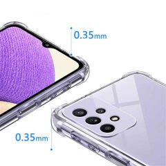 Samsung Galaxy A73 Kılıf Nitro Anti Shock Darbe Emici Köşe Korumalı Şeffaf Silikon Kapak
