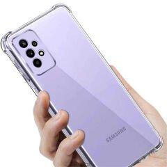 Samsung Galaxy A73 Kılıf Nitro Anti Shock Darbe Emici Köşe Korumalı Şeffaf Silikon Kapak
