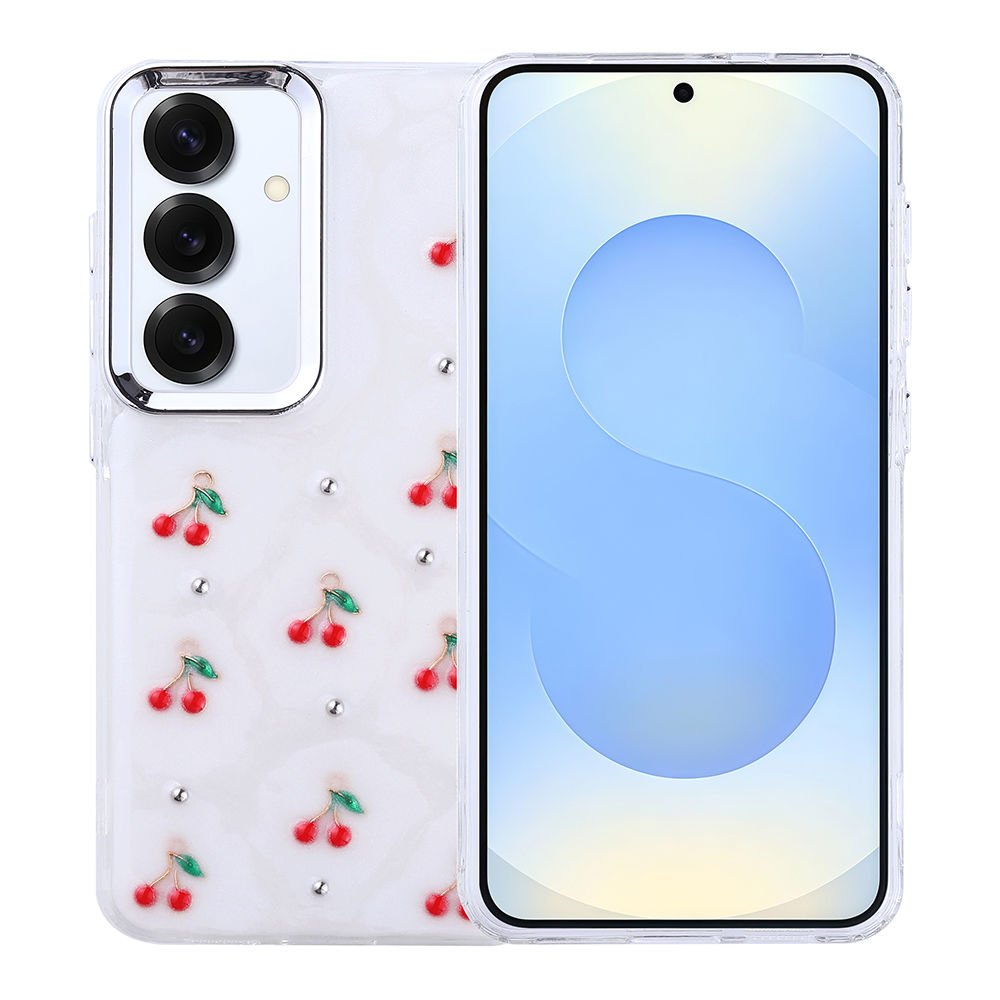 Samsng Galaxy S25 Plus Kılıf Airbag Tasarımlı Simli Şeffaf Kutup Kapak