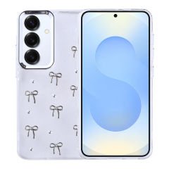 Samsng Galaxy S25 Plus Kılıf Airbag Tasarımlı Simli Şeffaf Kutup Kapak