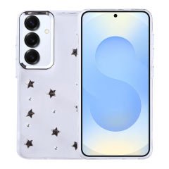 Samsng Galaxy S25 Plus Kılıf Airbag Tasarımlı Simli Şeffaf Kutup Kapak