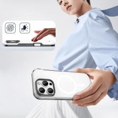 iPhone 16 Pro Max Kılıf Magsafe Şarj Özellikli Çıkarılabilir Arka Yüzeyli Polar Kapak