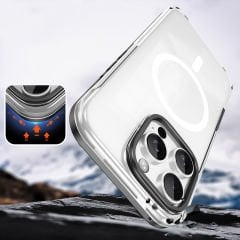 iPhone 16 Pro Max Kılıf Magsafe Şarj Özellikli Çıkarılabilir Arka Yüzeyli Polar Kapak