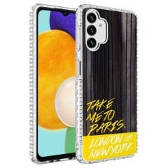 Samsung Galaxy A13 4G Kılıf Airbag Kenarlı Renkli Desenli Silikon Elegans Kapak
