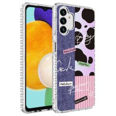 Samsung Galaxy A13 4G Kılıf Airbag Kenarlı Renkli Desenli Silikon Elegans Kapak