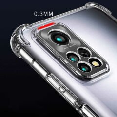 Xiaomi Redmi Note 11 Pro 5G Kılıf Nitro Anti Shock Darbe Emici Köşe Korumalı Şeffaf Silikon Kapak