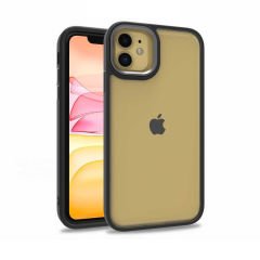 iPhone 11 Kılıf Flora Kamera Çıkıntılı Arkası Şeffaf Köşeleri Parlak Renkli Işlemeli Flora Kapak