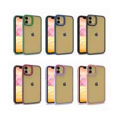 iPhone 11 Kılıf Flora Kamera Çıkıntılı Arkası Şeffaf Köşeleri Parlak Renkli Işlemeli Flora Kapak