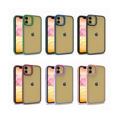 iPhone 11 Kılıf Flora Kamera Çıkıntılı Arkası Şeffaf Köşeleri Parlak Renkli Işlemeli Flora Kapak