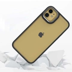 iPhone 11 Kılıf Flora Kamera Çıkıntılı Arkası Şeffaf Köşeleri Parlak Renkli Işlemeli Flora Kapak