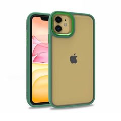 iPhone 11 Kılıf Flora Kamera Çıkıntılı Arkası Şeffaf Köşeleri Parlak Renkli Işlemeli Flora Kapak