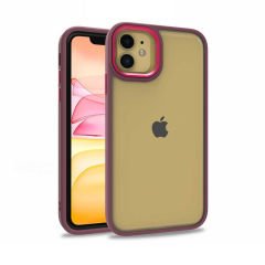 iPhone 11 Kılıf Flora Kamera Çıkıntılı Arkası Şeffaf Köşeleri Parlak Renkli Işlemeli Flora Kapak