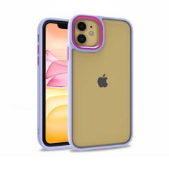 iPhone 11 Kılıf Flora Kamera Çıkıntılı Arkası Şeffaf Köşeleri Parlak Renkli Işlemeli Flora Kapak