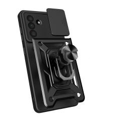 Samsung Galaxy A36 Kılıf Magnetik Standlı Kamera Korumalı Sürgülü Vega Kapak