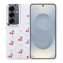 Samsung Galaxy S25 Kılıf Airbag Tasarımlı Simli Şeffaf Kutup Kapak