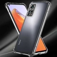 Xiaomi Redmi Note 11 Global Kılıf Nitro Anti Shock Darbe Emici Köşe Korumalı Şeffaf Silikon Kapak