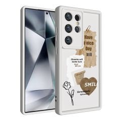 Samsung Galaxy S24 Ultra Kılıf Kamera Korumalı Baskılı Arka Yüzey Klas Kapak