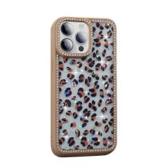 iPhone 14 Pro Kılıf Taşlı ve Simli Tasarım Azra Kapak