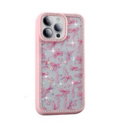 iPhone 14 Pro Kılıf Taşlı ve Simli Tasarım Azra Kapak