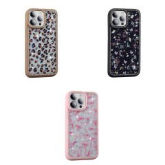 iPhone 14 Pro Kılıf Taşlı ve Simli Tasarım Azra Kapak