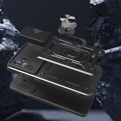 Samsung Galaxy A56 Kılıf Magnetik Standlı Kamera Korumalı Sürgülü Vega Kapak