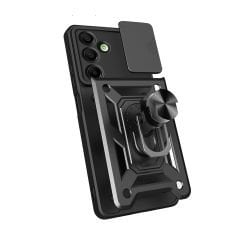 Samsung Galaxy A16 Kılıf Magnetik Standlı Kamera Korumalı Sürgülü Vega Kapak