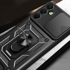 Samsung Galaxy A16 Kılıf Magnetik Standlı Kamera Korumalı Sürgülü Vega Kapak