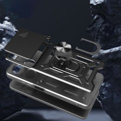 Realme Note 60 Kılıf Magnetik Standlı Kamera Korumalı Sürgülü Vega Kapak