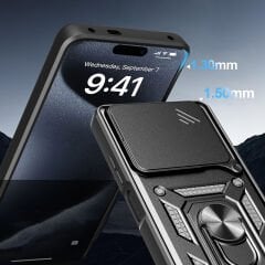 Realme Note 60 Kılıf Magnetik Standlı Kamera Korumalı Sürgülü Vega Kapak