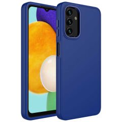 Samsung Galaxy A13 4G Kılıf Metal Çerçeve ve Buton Tasarımlı Silikon Luna Kapak