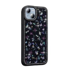 iPhone 14 Kılıf Taşlı ve Simli Tasarım Azra Kapak