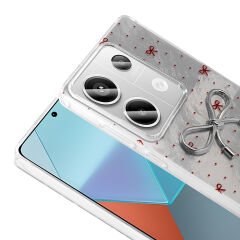 Xiaomi Redmi Note 13 Pro 4G Kılıf Kamera Korumalı Figürlü Ponti Silikon Kapak