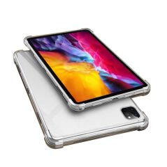 iPad Pro 12.9 2021 (5.Nesil) Kılıf Nitro Anti Shock Darbe Emici Köşe Korumalı Şeffaf Silikon Kapak