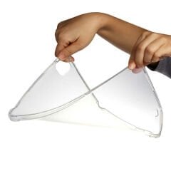 iPad Pro 12.9 2021 (5.Nesil) Kılıf Nitro Anti Shock Darbe Emici Köşe Korumalı Şeffaf Silikon Kapak
