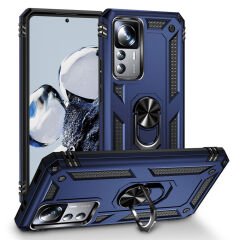 Xiaomi Mi 12T Pro Kılıf Vega Tank Sert Yüzüklü Standlı Zırh Koruma Kapak