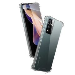 Xiaomi Redmi Note 11 Pro Plus 5G Kılıf Nitro Anti Shock Darbe Emici Köşe Korumalı Şeffaf Silikon Kapak