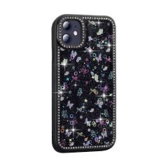iPhone 11 Kılıf Taşlı ve Simli Tasarım Azra Kapak