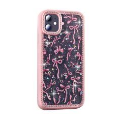 iPhone 11 Kılıf Taşlı ve Simli Tasarım Azra Kapak