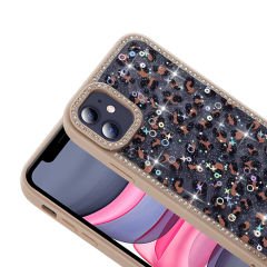 iPhone 11 Kılıf Taşlı ve Simli Tasarım Azra Kapak