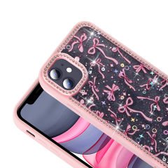 iPhone 11 Kılıf Taşlı ve Simli Tasarım Azra Kapak