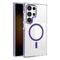Samsung Galaxy S24 Ultra Kılıf Magsafe Şarj Özellikli Airbagli Takılabilir Askı Aparatlı Nana Kapak