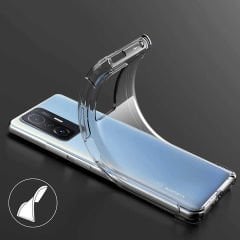 Xiaomi Mi 11T Pro 5G Kılıf Nitro Anti Shock Darbe Emici Köşe Korumalı Şeffaf Silikon Kapak