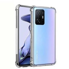 Xiaomi Mi 11T Pro 5G Kılıf Nitro Anti Shock Darbe Emici Köşe Korumalı Şeffaf Silikon Kapak