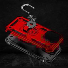 iPhone 14 Pro Max Kılıf Vega Tank Sert Yüzüklü Standlı Zırh Koruma Kapak