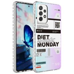 Samsung Galaxy A23 Airbag Kenarlı Renkli Desenli Silikon Elegans Kapak kılıf