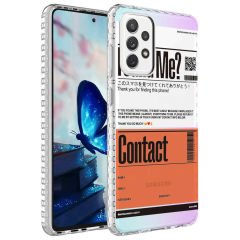Samsung Galaxy A23 Airbag Kenarlı Renkli Desenli Silikon Elegans Kapak kılıf