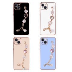 iPhone 14 Kılıf El Tutamaçlı Kamera Korumalı Taka Silikon Kapak