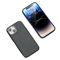 iPhone 15 Kılıf Magsafe Şarj Özellikli PU Deri Adora Kapak